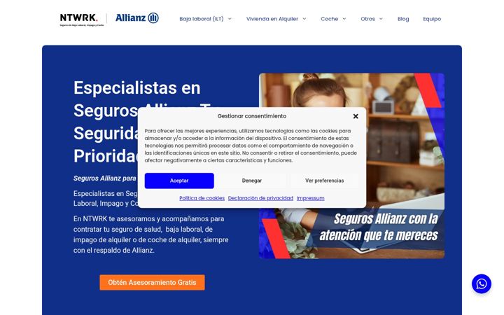 Screenshot of allianzntwrk.com