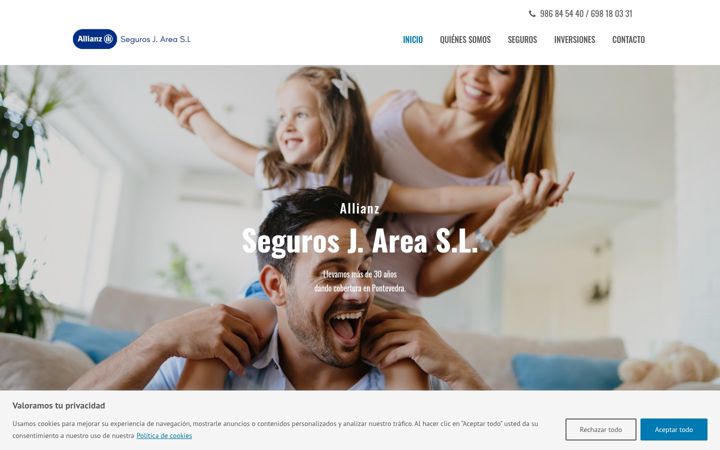 Screenshot ta' allianzpontevedra.es