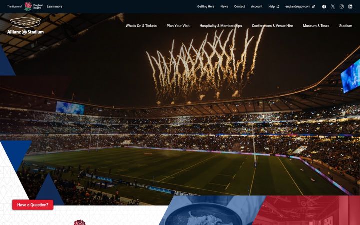 Screenshot ta' allianzstadiumtwickenham.com