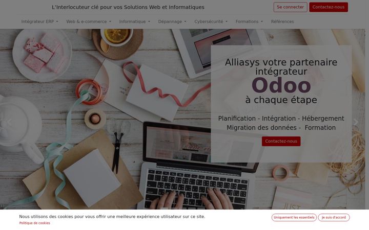 Screenshot of alliasys.fr