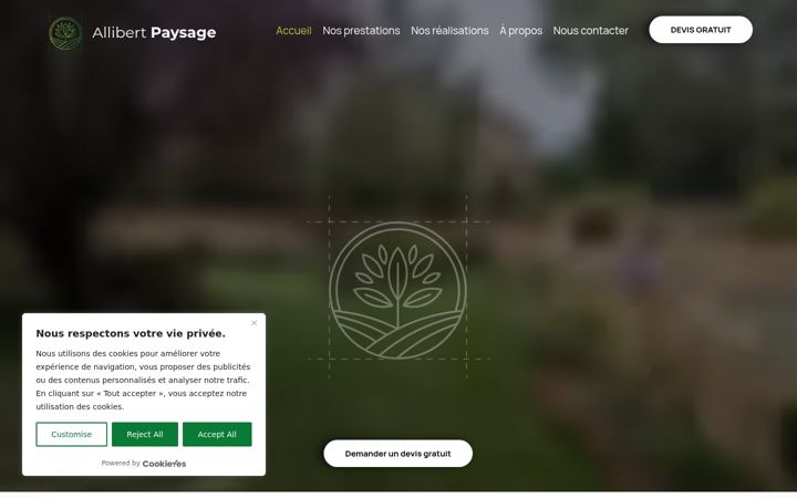 Screenshot of allibertpaysage.fr