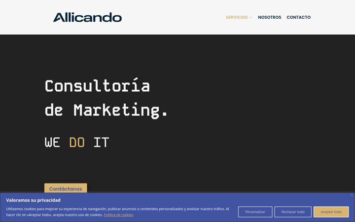 Screenshot of allicando.es