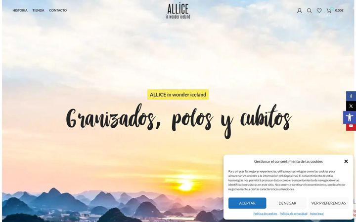 Screenshot of allice.es