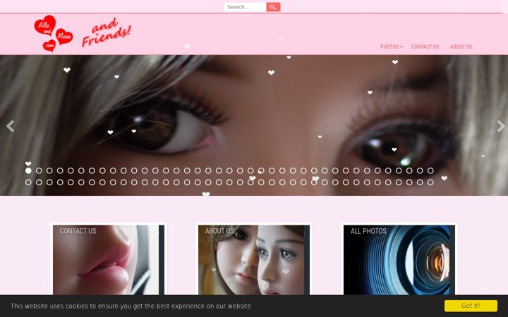 Screenshot ta' allieandmaria.com