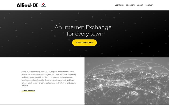 Screenshot of allied-ix.net