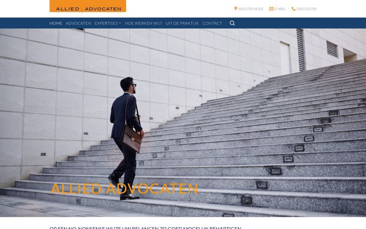 Screenshot of alliedadvocaten.nl