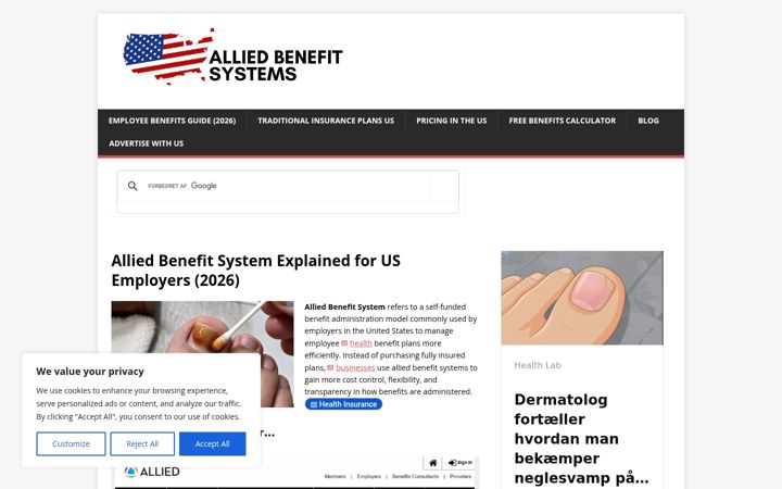 Screenshot of alliedbenefitsystems.net