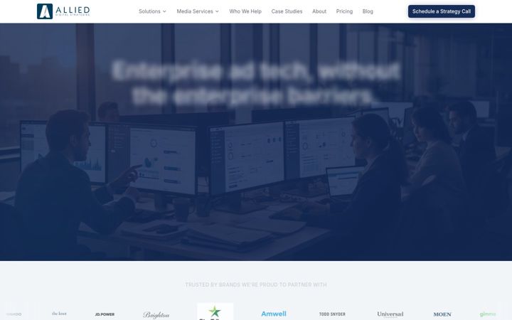 Zrzut ekranu allieddigitalstrategies.com
