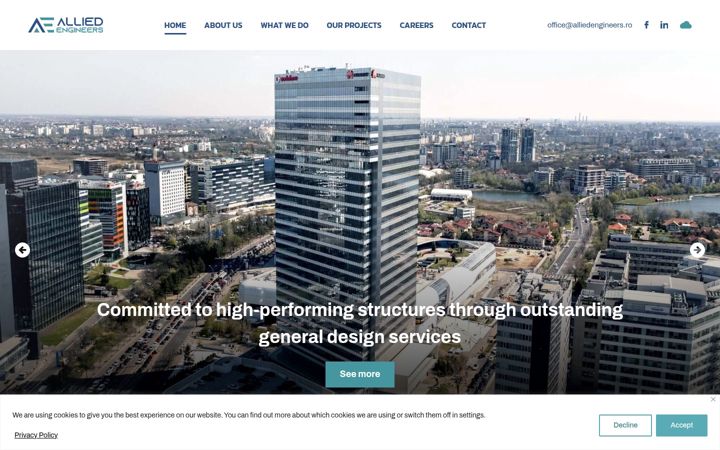 Screenshot of alliedengineers.ro