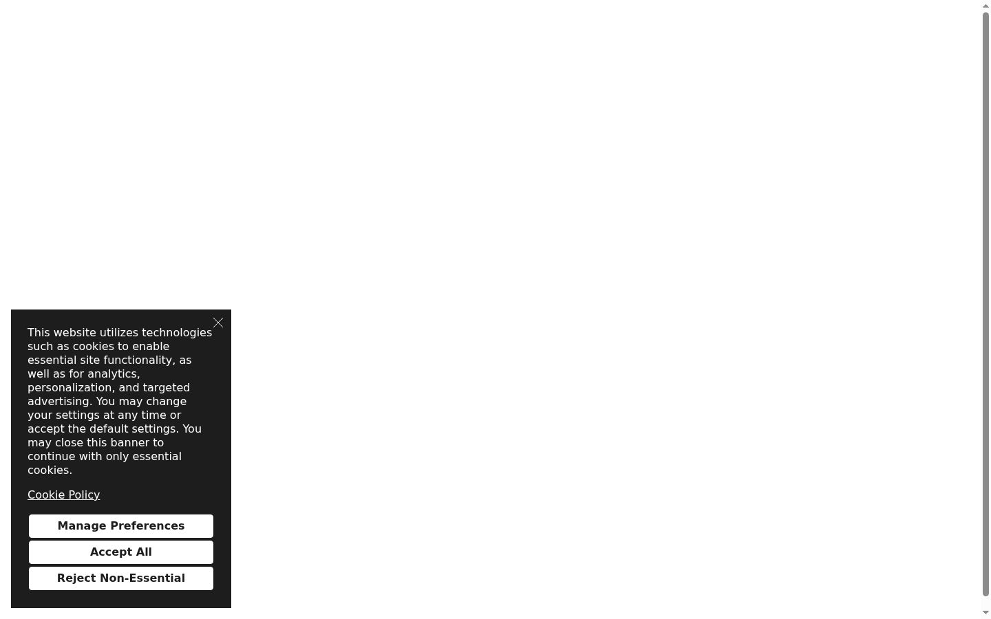 Screenshot van de toestemmingsbanner zoals getoond vóór enige interactie