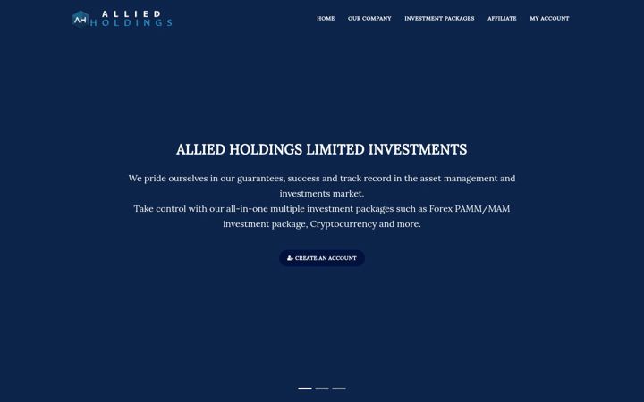 Screenshot of alliedholdingslimited.com