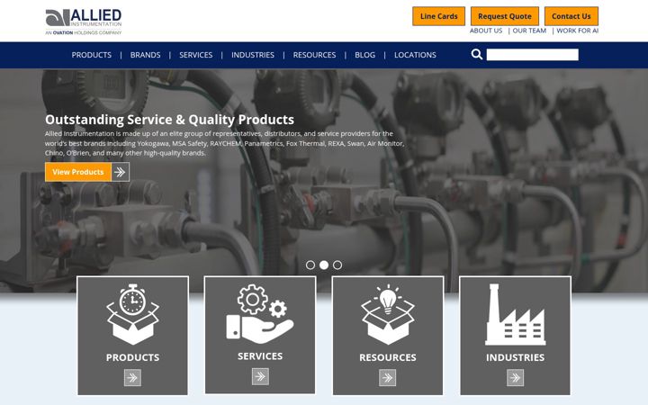 Screenshot of alliedinst.com