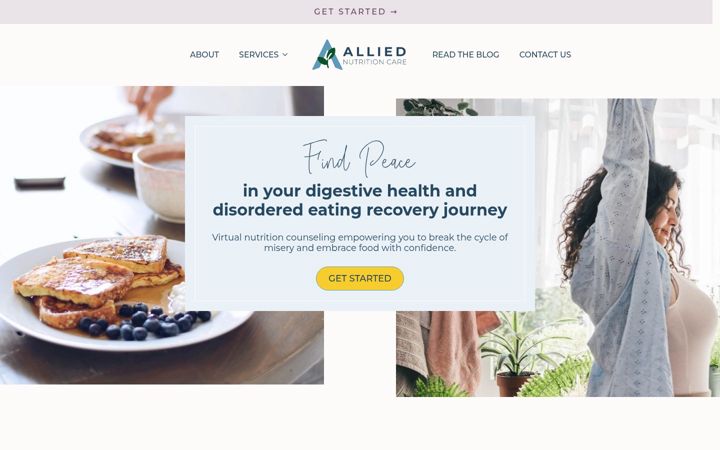 Screenshot di alliednutritioncare.com