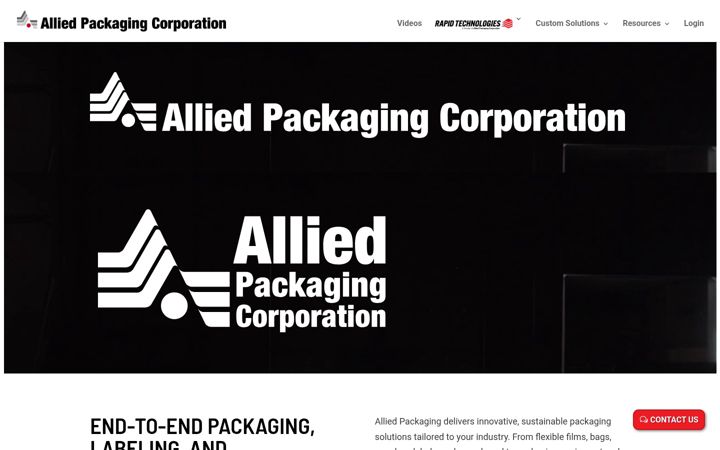 Screenshot of alliedpackaging.com