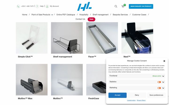 Screenshot di alliedpointofsale.ie