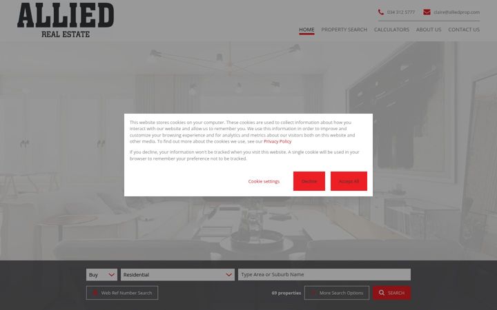 Screenshot di alliedprop.com