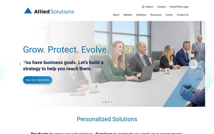 Screenshot of alliedsolutions.net