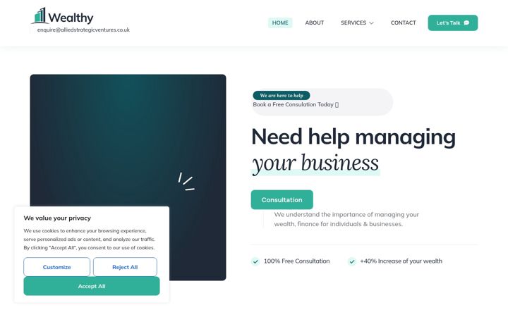 Screenshot of alliedstrategicventures.co.uk