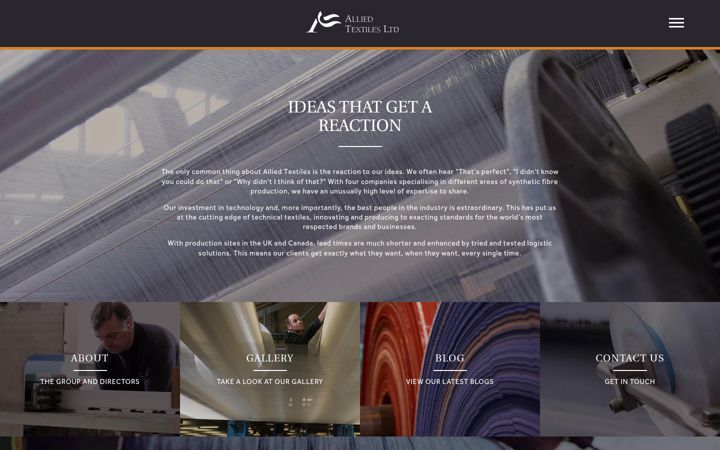 Screenshot of alliedtextiles.co.uk