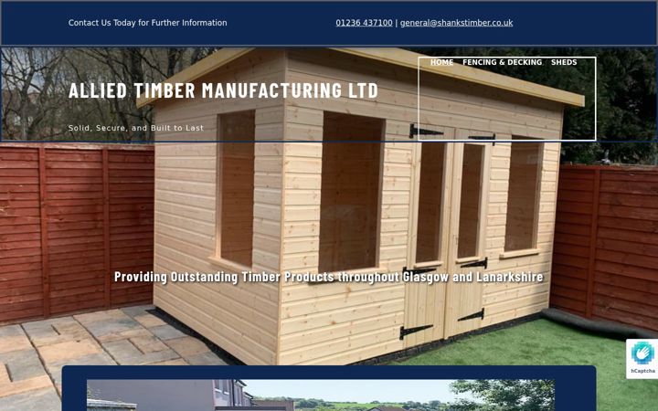Screenshot stránky alliedtimber.co.uk