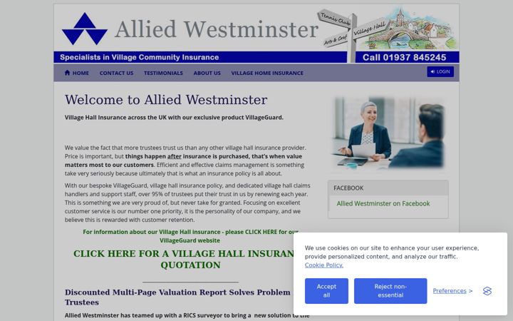 Screenshot van alliedwestminster.com