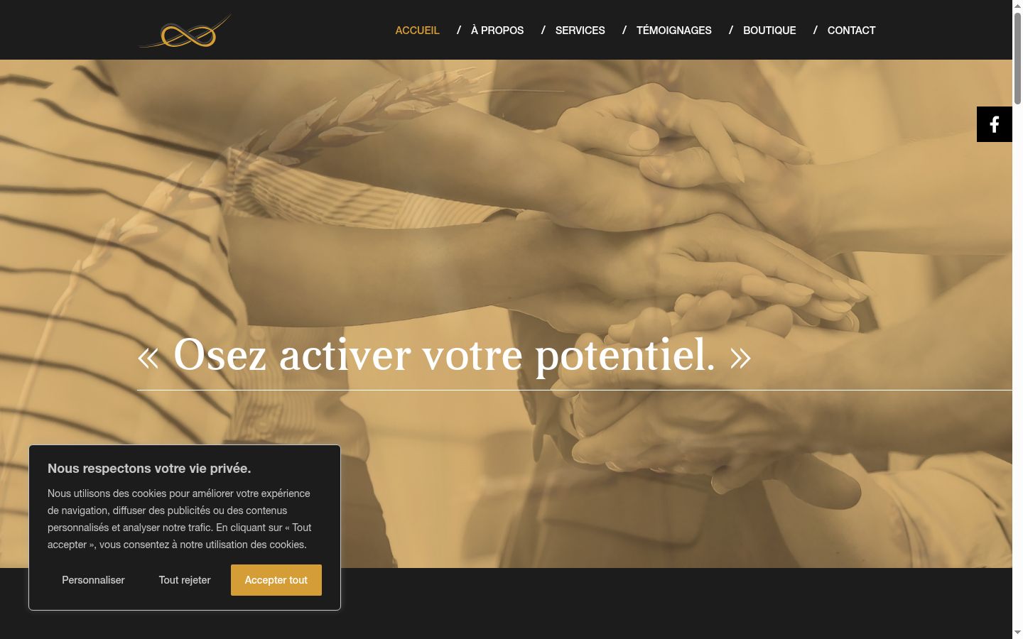 Screenshot van de toestemmingsbanner zoals getoond vóór enige interactie