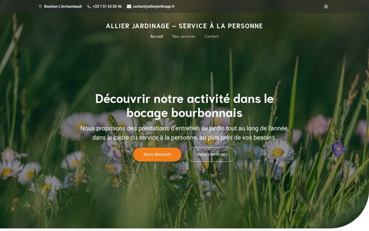 Screenshot of allier-jardinage.fr