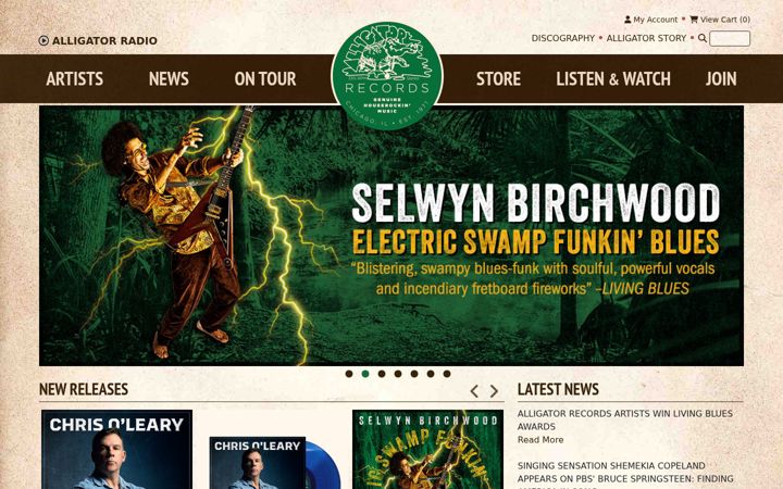 Screenshot of alligator.com