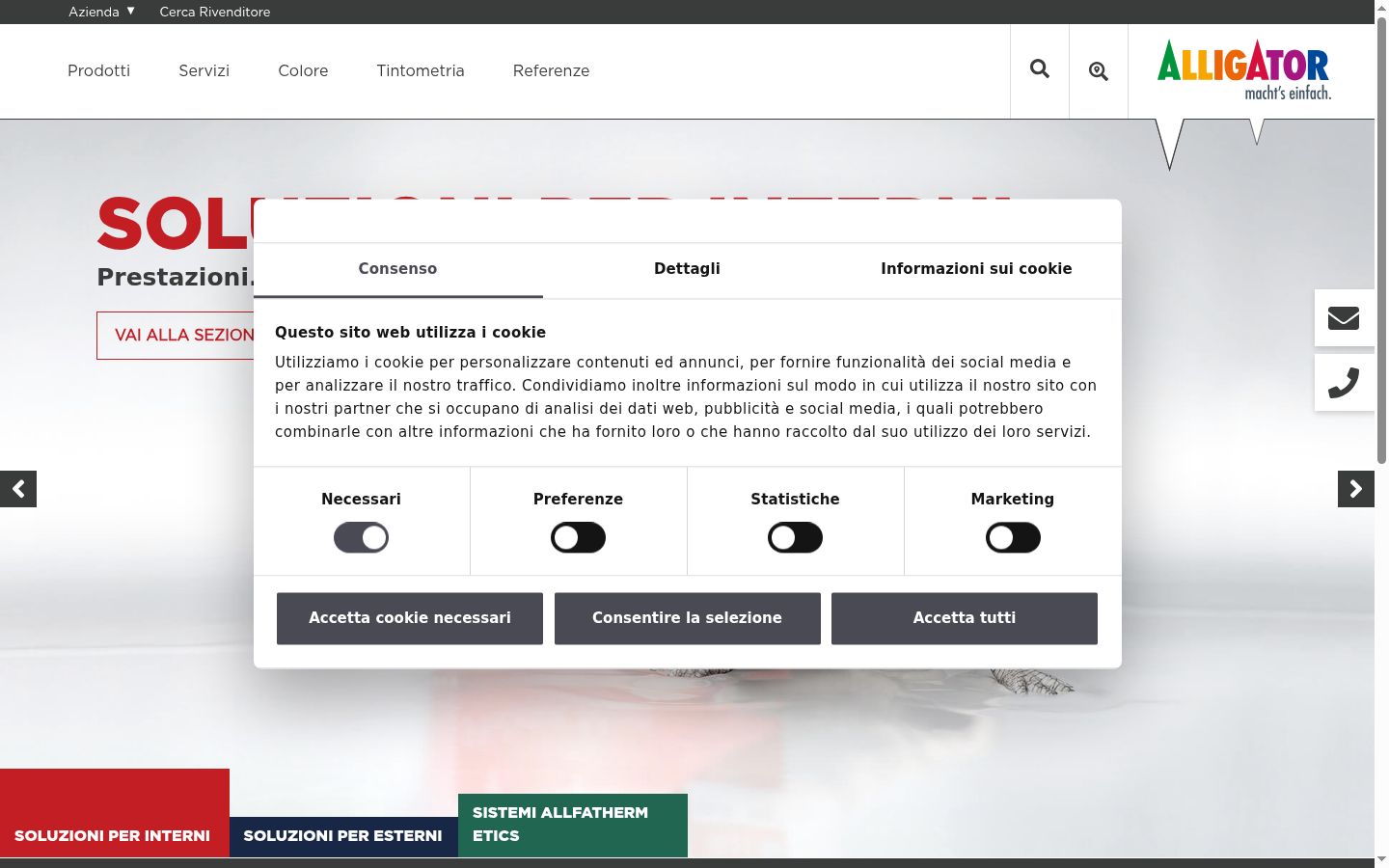 Zrzut ekranu banera zgody wyświetlanego przed jakąkolwiek interakcją
