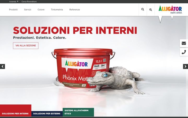 Zrzut ekranu alligatorcoatings.it