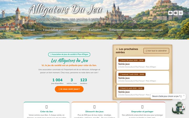 Screenshot of alligatorsdujeu.fr