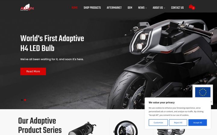 Screenshot of allightsystems.com