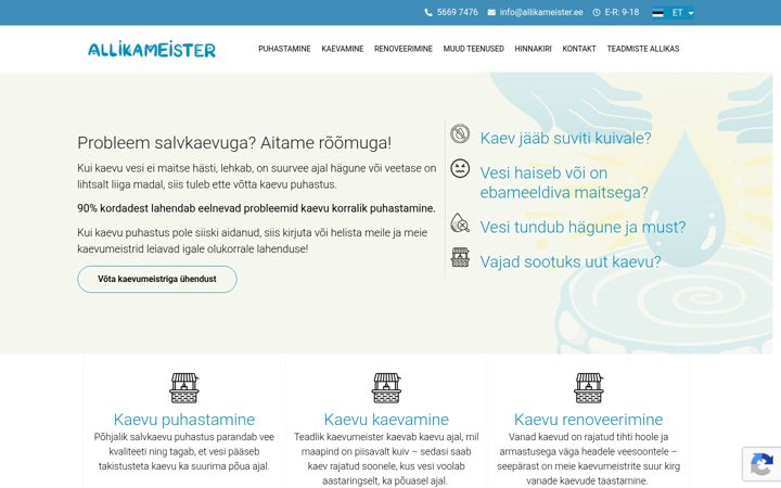 Screenshot of allikameister.ee