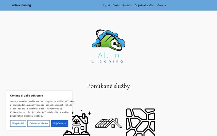 Screenshot di allin-cleaning.sk