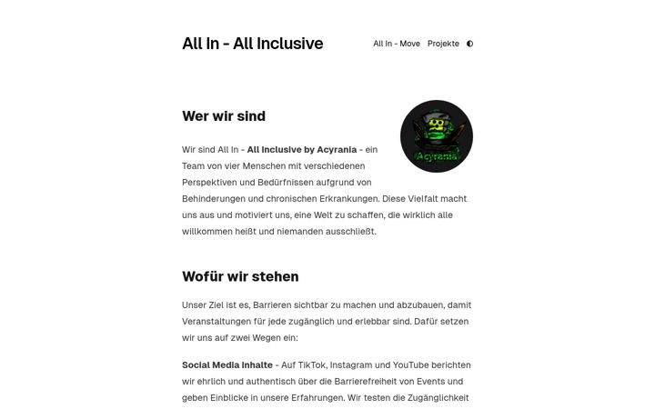Screenshot of allinallinclusive.de