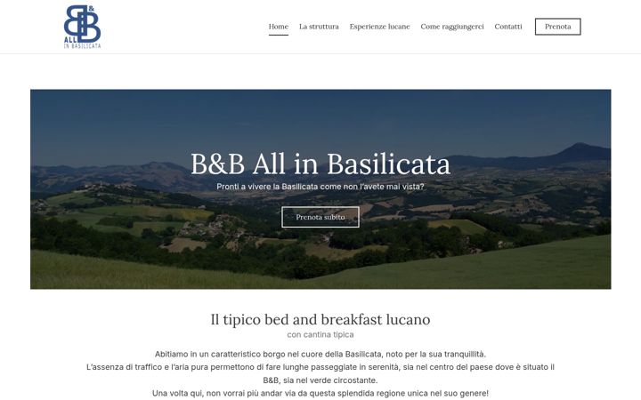 Screenshot von allinbasilicata.com