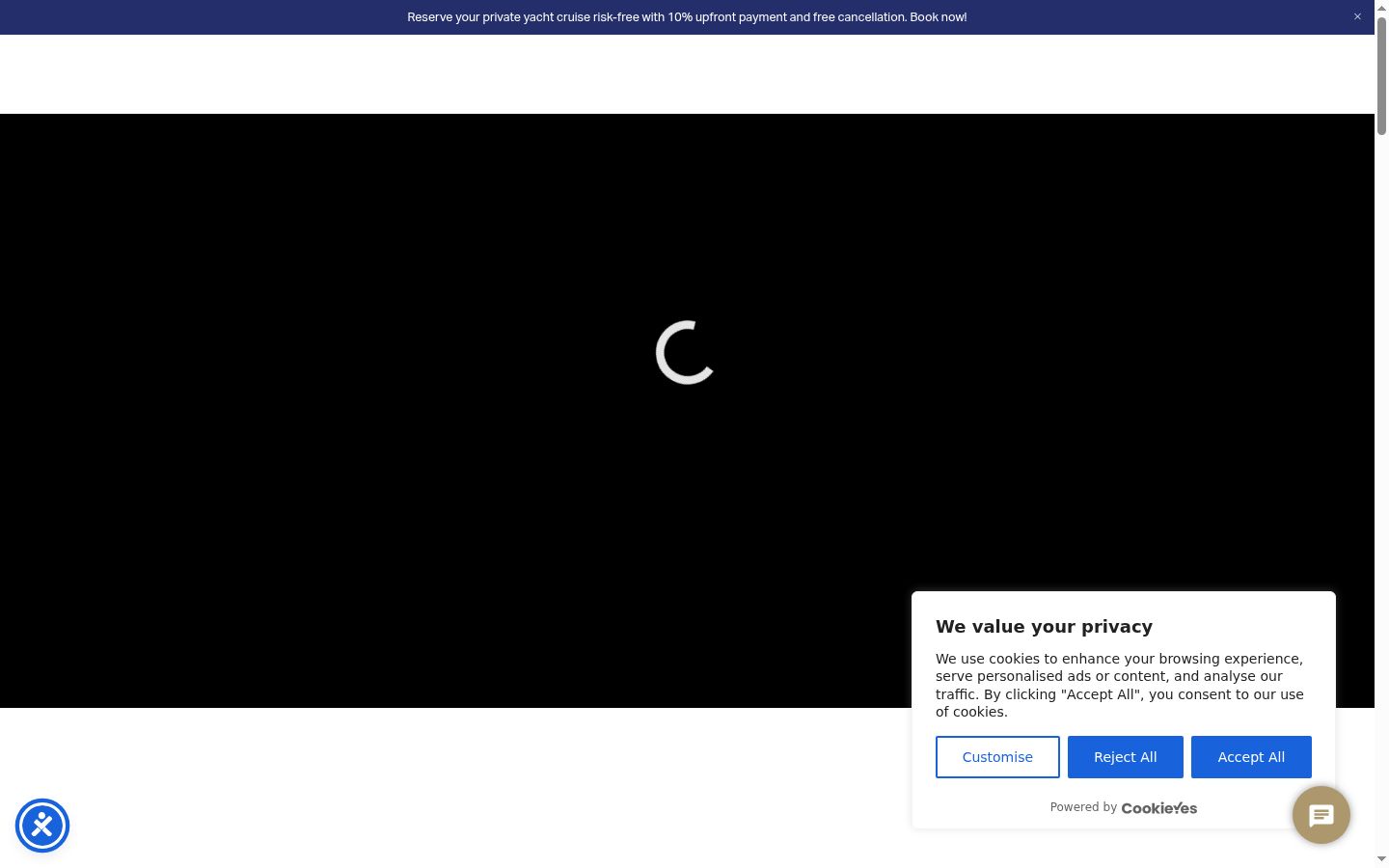 Screenshot des Einwilligungsbanners vor jeglicher Interaktion