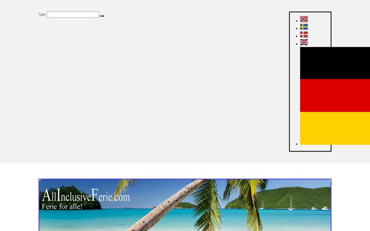 Screenshot of allinclusiveferie.com