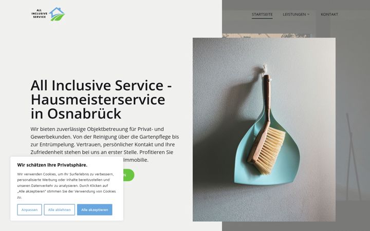 Screenshot of allinclusiveservice.de