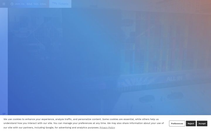 Screenshot of allinevent.ai