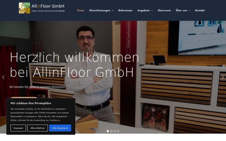 Screenshot of allinfloor.ch
