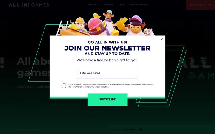 Screenshot of allingames.com