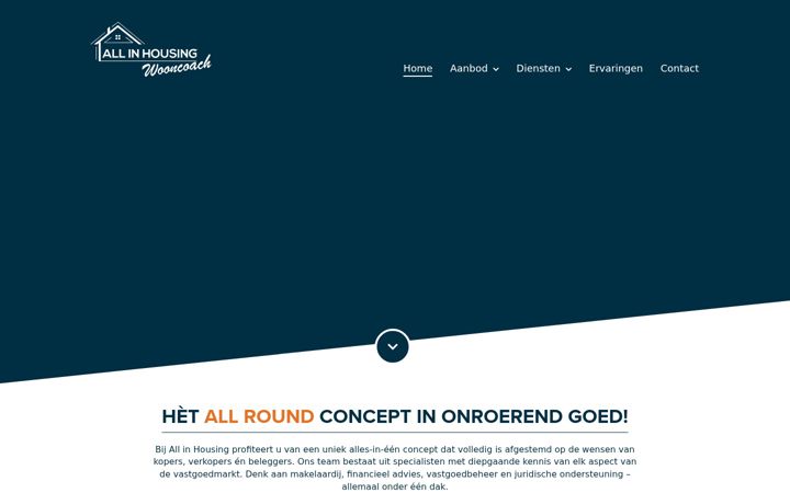 Screenshot of allinhousing.nl