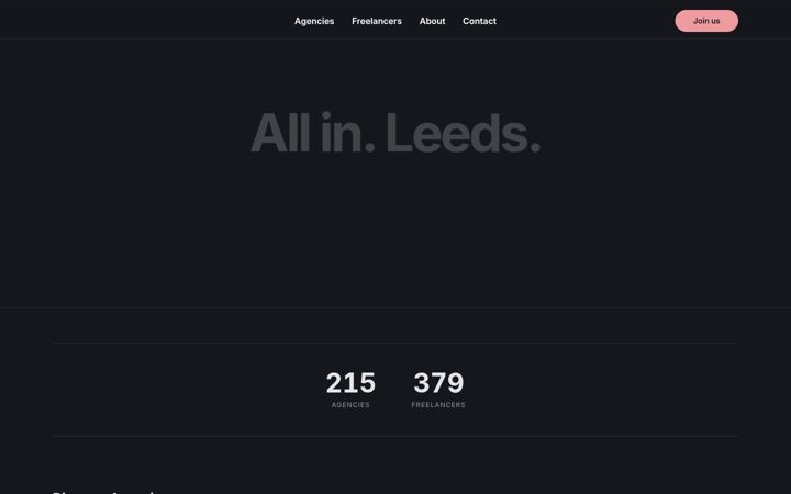 Screenshot of allinleeds.com