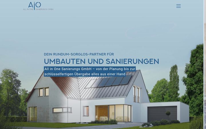 Screenshot of allinone-sanierung.at