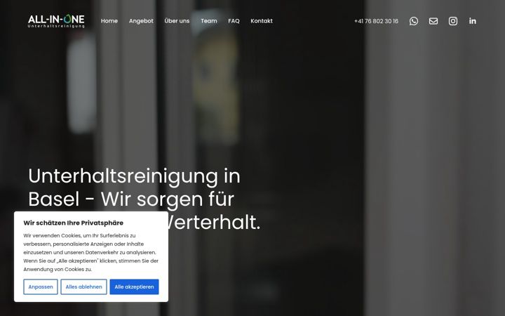 Screenshot of allinone-schweiz.ch