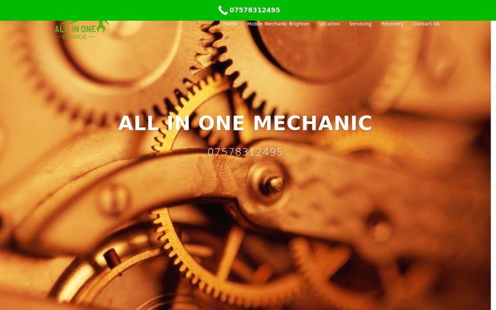 Screenshot of allinonegarage.co.uk