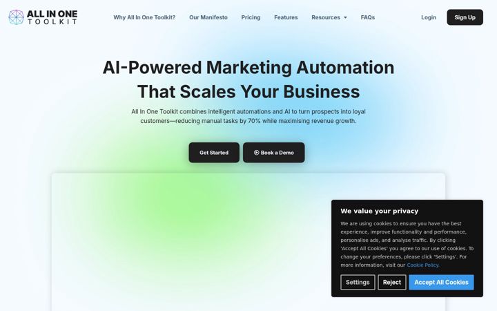 Screenshot ta' allinonetoolkit.com