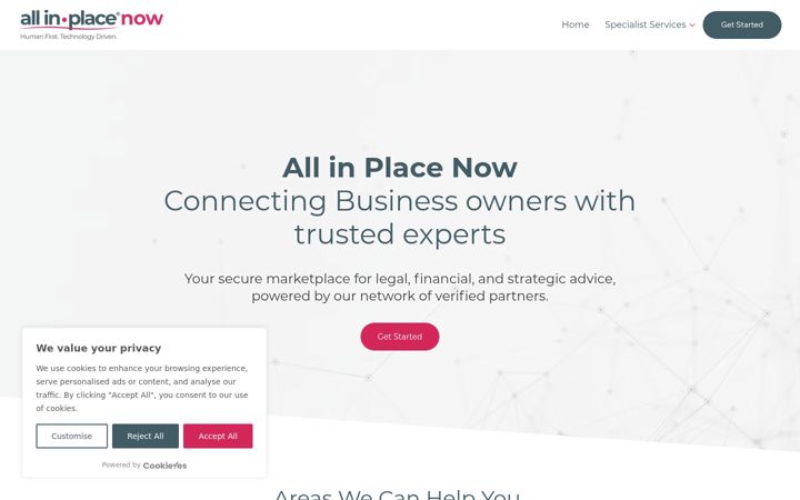 Screenshot of allinplacenow.com