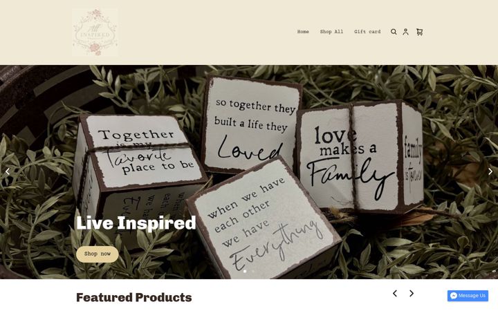 Screenshot of allinspired.shop
